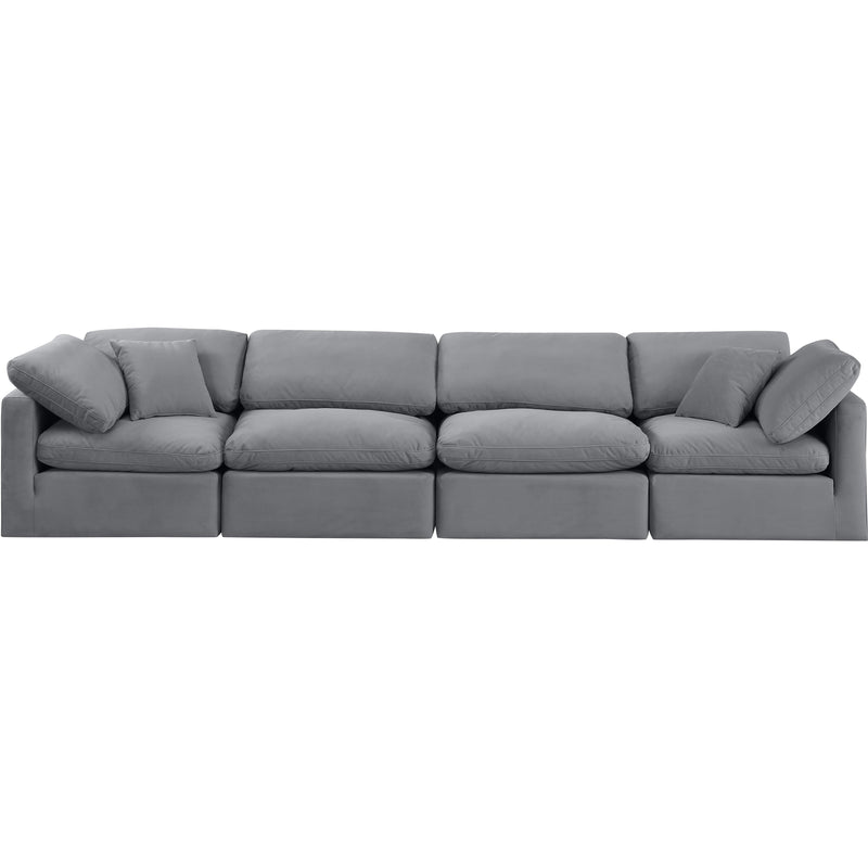 Diamond Modern Furniture Meridian Sofas Stationary 147Grey-S140 IMAGE 4