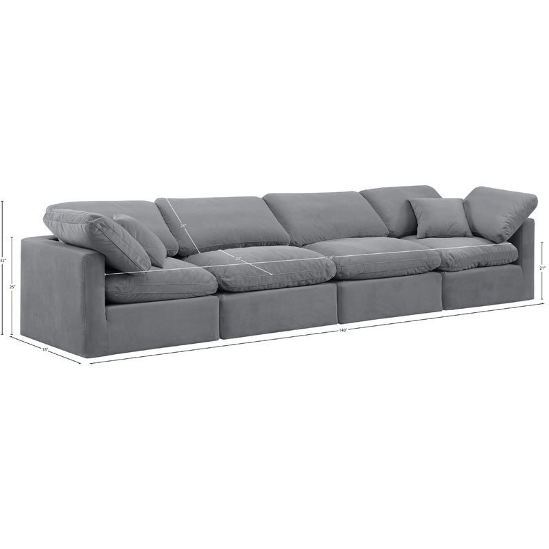 Diamond Modern Furniture Meridian Sofas Stationary 147Grey-S140 IMAGE 9