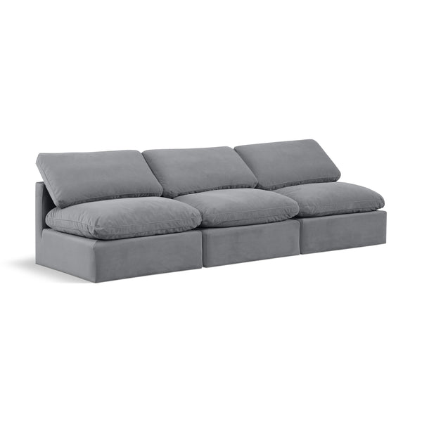 Diamond Modern Furniture Meridian Sofas Stationary 147Grey-S3 IMAGE 1