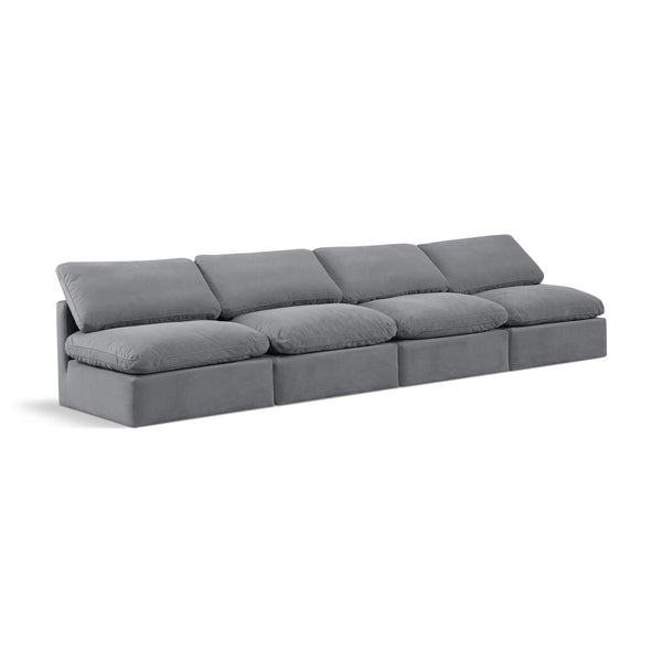Diamond Modern Furniture Meridian Sofas Stationary 147Grey-S4 IMAGE 1