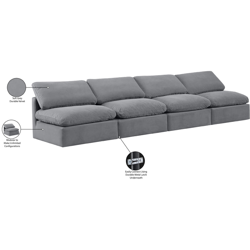 Diamond Modern Furniture Meridian Sofas Stationary 147Grey-S4 IMAGE 7