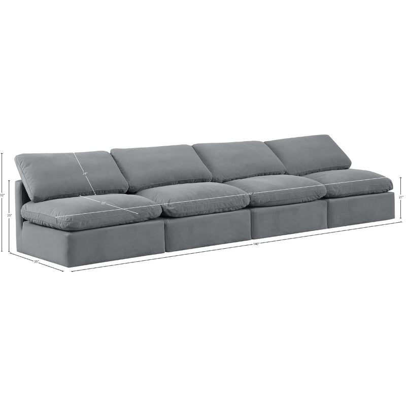 Diamond Modern Furniture Meridian Sofas Stationary 147Grey-S4 IMAGE 8