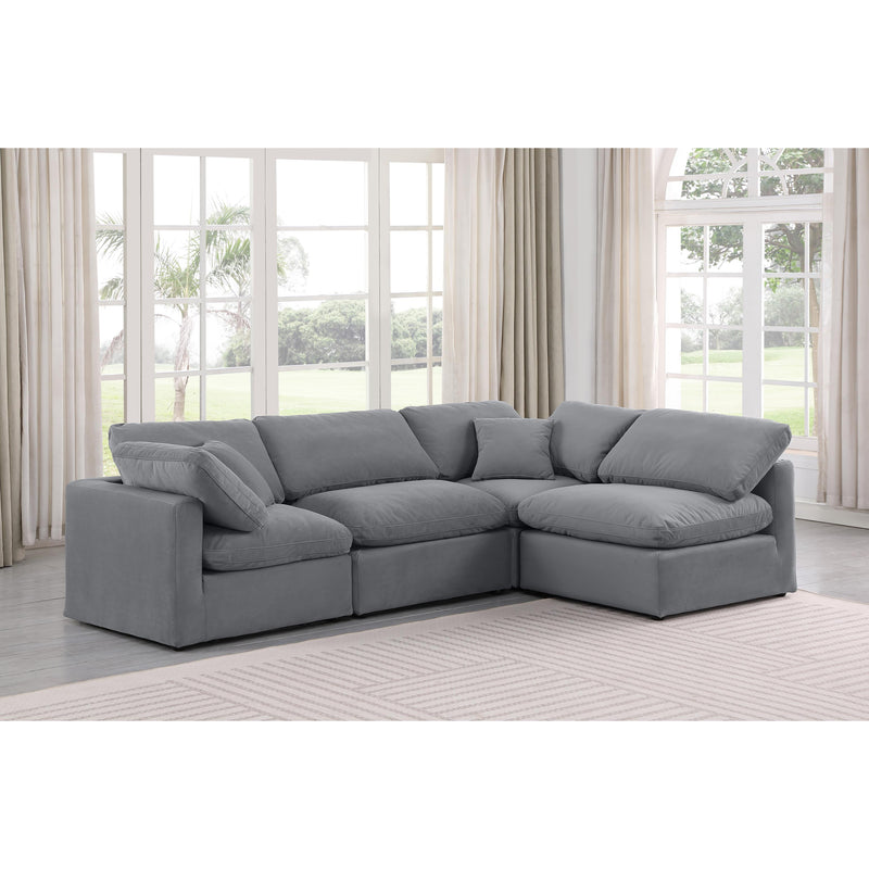 Diamond Modern Furniture Meridian Sectionals Stationary 147Grey-Sec4B IMAGE 2