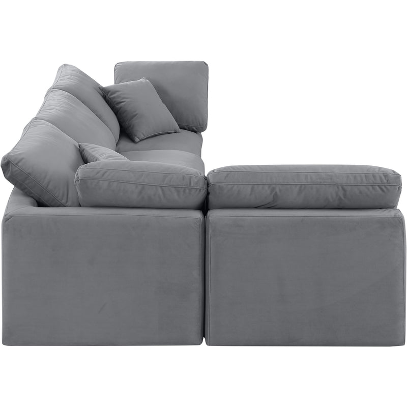 Diamond Modern Furniture Meridian Sectionals Stationary 147Grey-Sec4B IMAGE 5