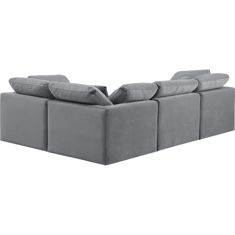 Diamond Modern Furniture Meridian Sectionals Stationary 147Grey-Sec4C IMAGE 3