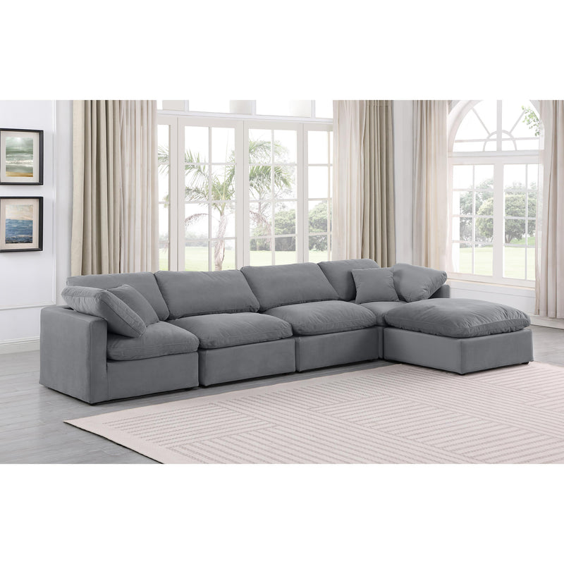 Diamond Modern Furniture Meridian Sectionals Stationary 147Grey-Sec5A IMAGE 2