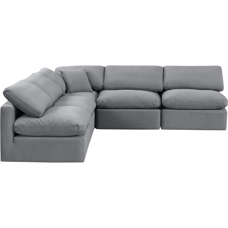 Diamond Modern Furniture Meridian Sectionals Stationary 147Grey-Sec5B IMAGE 4