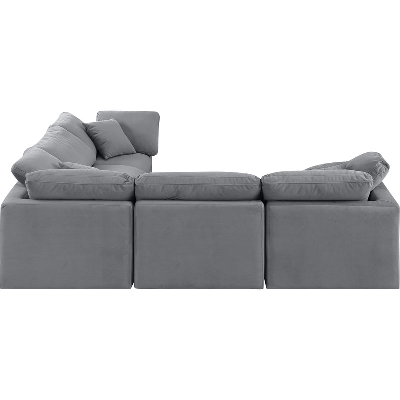 Diamond Modern Furniture Meridian Sectionals Stationary 147Grey-Sec5C IMAGE 5