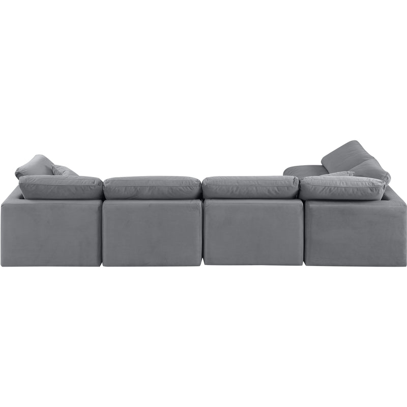 Diamond Modern Furniture Meridian Sectionals Stationary 147Grey-Sec5D IMAGE 3