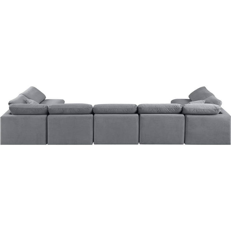 Diamond Modern Furniture Meridian Sectionals Stationary 147Grey-Sec7B IMAGE 3