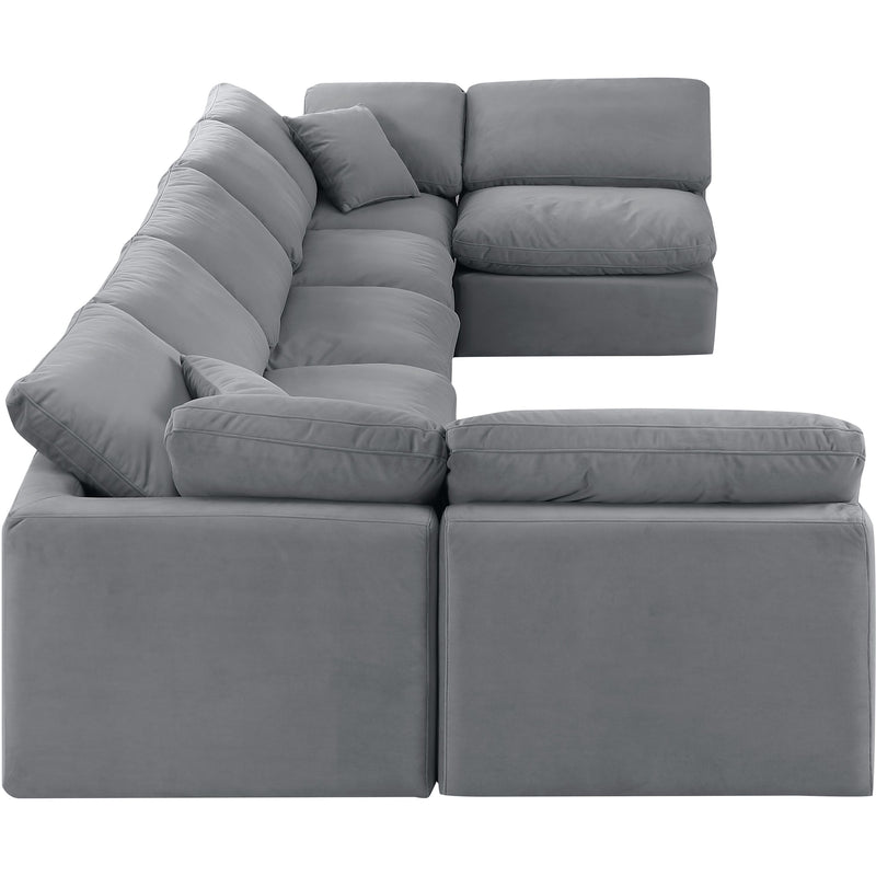 Diamond Modern Furniture Meridian Sectionals Stationary 147Grey-Sec7B IMAGE 5
