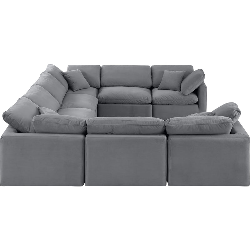 Diamond Modern Furniture Meridian Sectionals Stationary 147Grey-Sec8A IMAGE 5