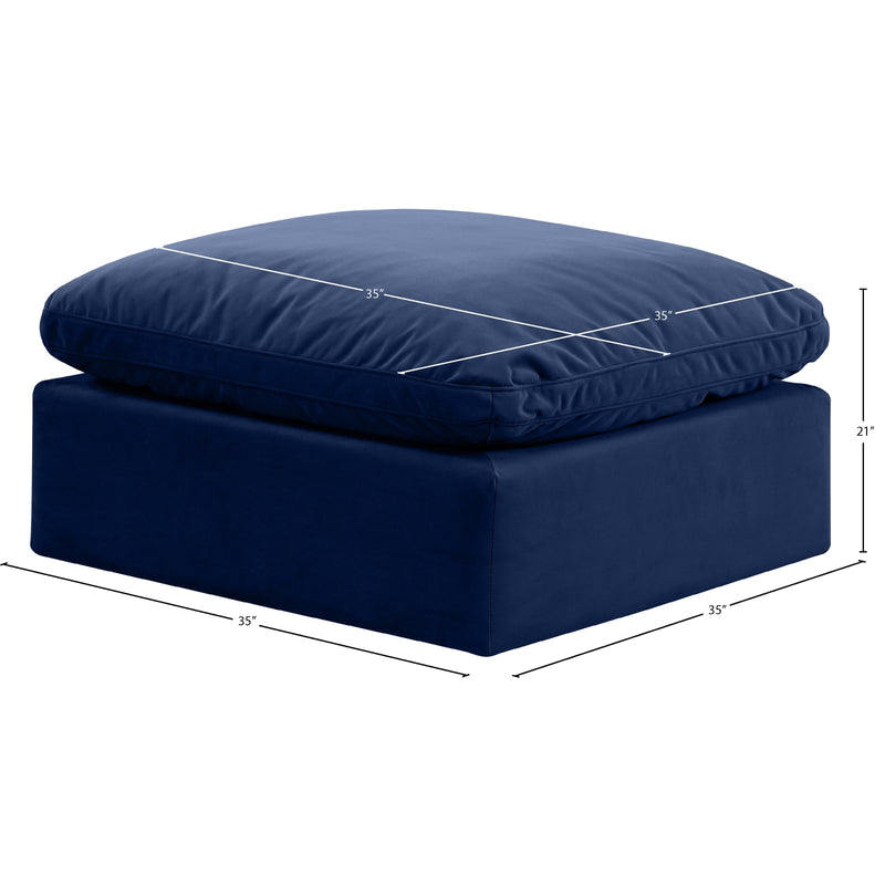 Diamond Modern Furniture Meridian Ottomans Ottomans 147Navy-Ott IMAGE 6