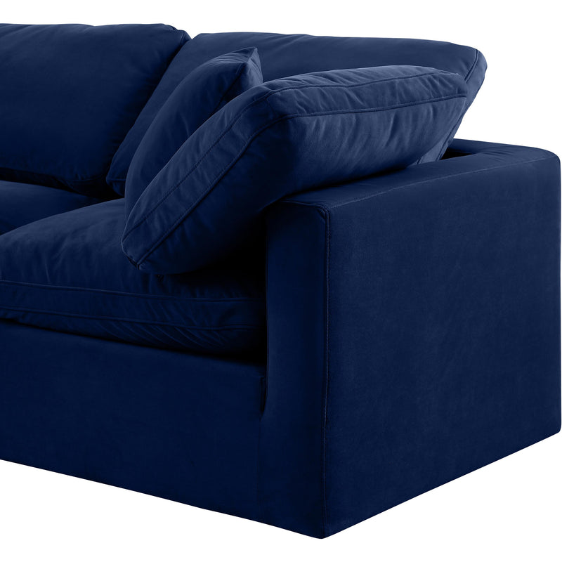 Diamond Modern Furniture Meridian Sofas Stationary 147Navy-S105 IMAGE 6