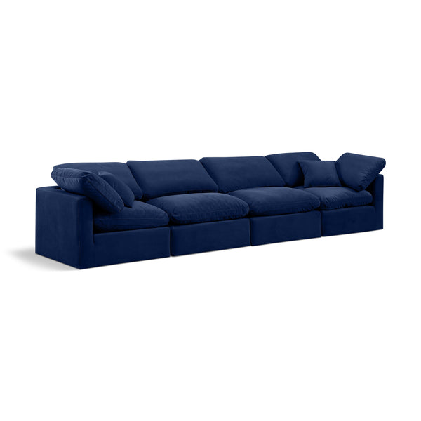 Diamond Modern Furniture Meridian Sofas Stationary 147Navy-S140 IMAGE 1