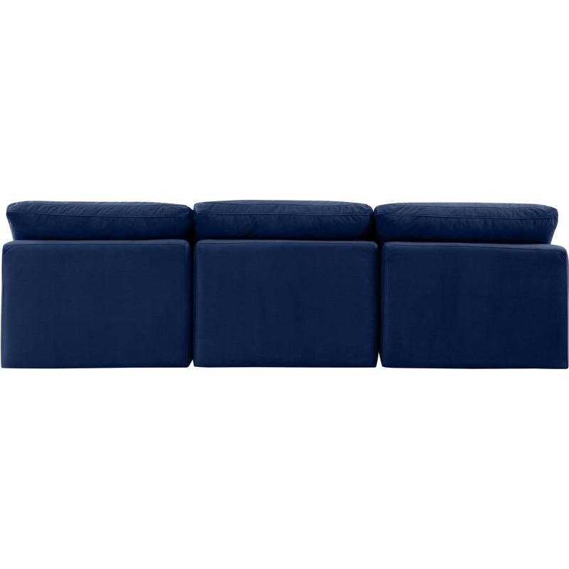 Diamond Modern Furniture Meridian Sofas Stationary 147Navy-S3 IMAGE 3