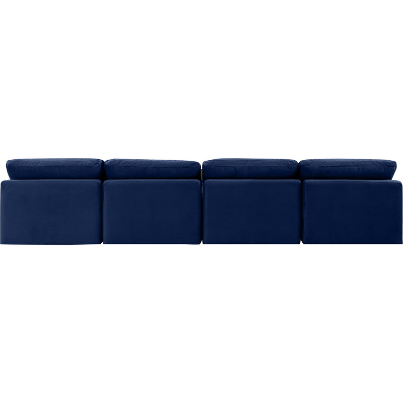 Diamond Modern Furniture Meridian Sofas Stationary 147Navy-S4 IMAGE 3