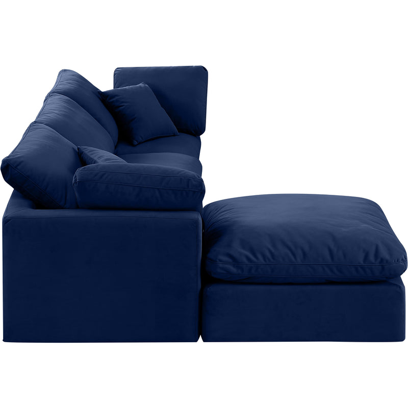 Diamond Modern Furniture Meridian Sectionals Stationary 147Navy-Sec4A IMAGE 5