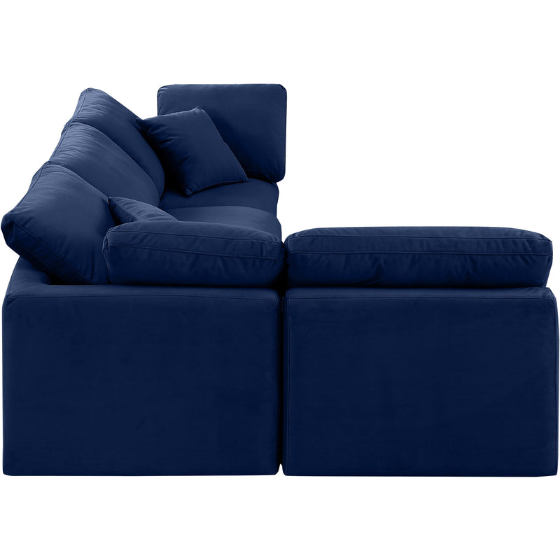 Diamond Modern Furniture Meridian Sectionals Stationary 147Navy-Sec4B IMAGE 5