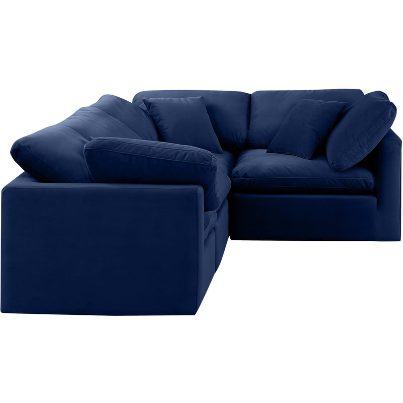 Diamond Modern Furniture Meridian Sectionals Stationary 147Navy-Sec4C IMAGE 4