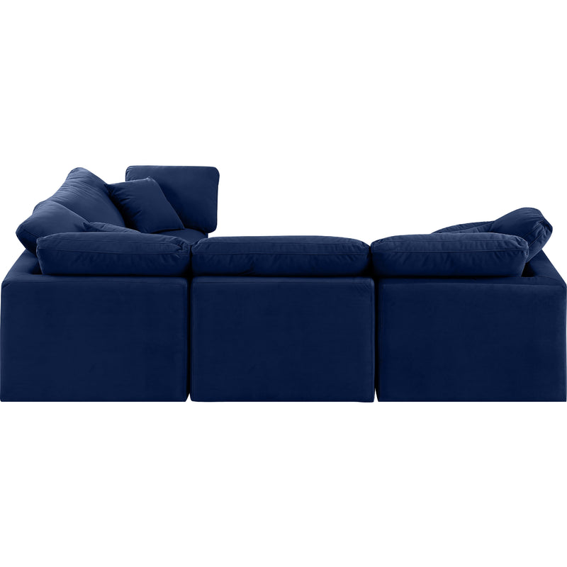 Diamond Modern Furniture Meridian Sectionals Stationary 147Navy-Sec4C IMAGE 5