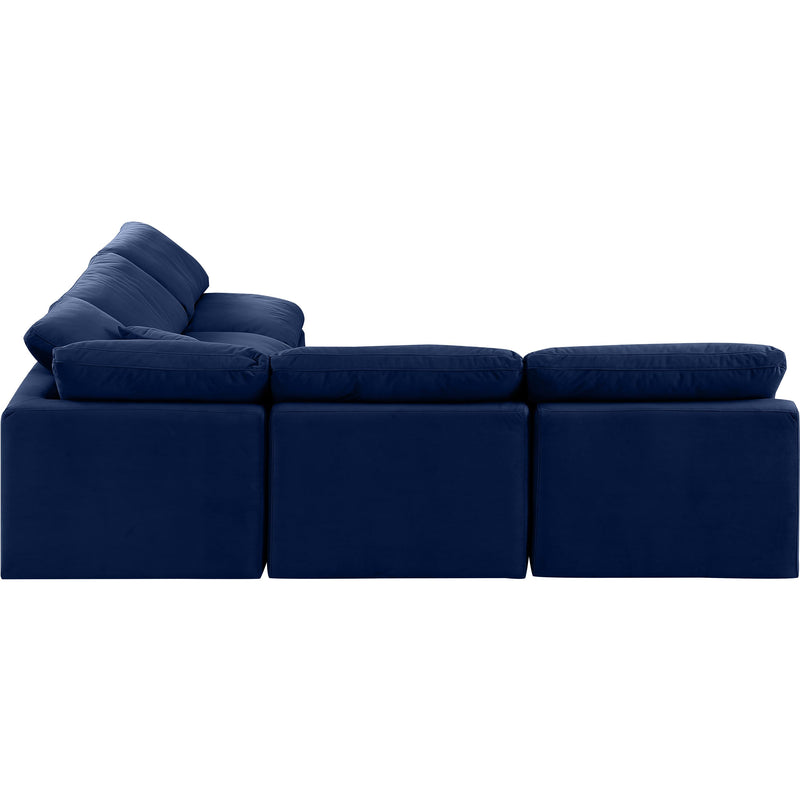 Diamond Modern Furniture Meridian Sectionals Stationary 147Navy-Sec5B IMAGE 5