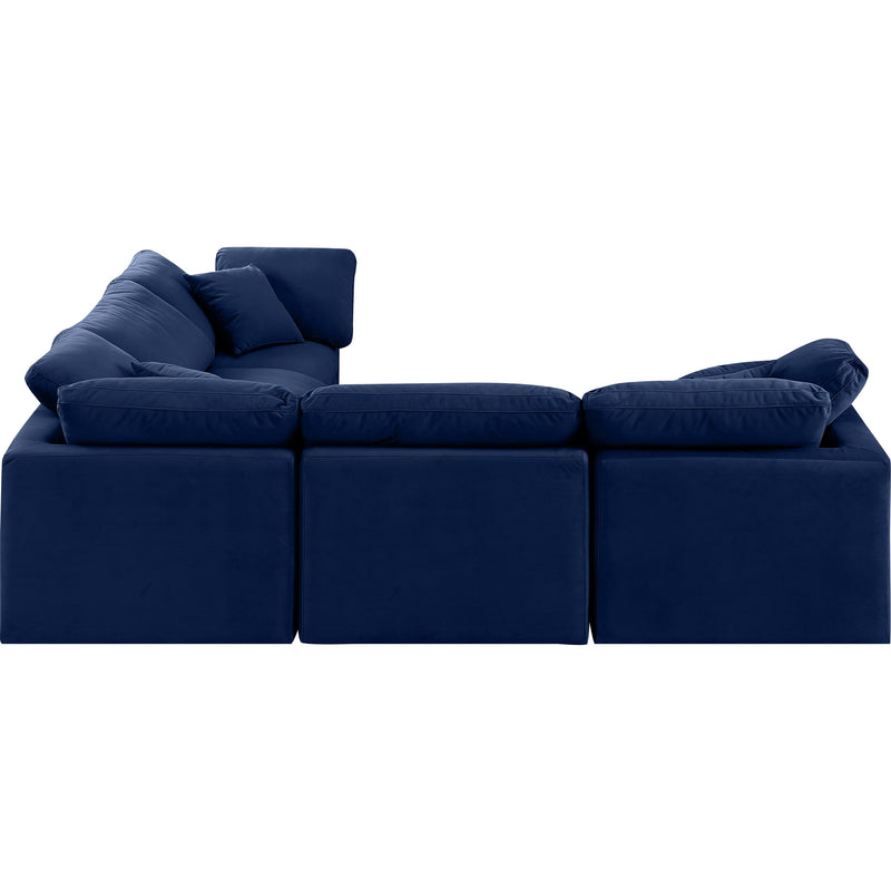 Diamond Modern Furniture Meridian Sectionals Stationary 147Navy-Sec5C IMAGE 5