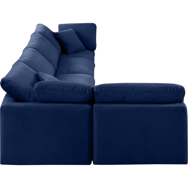 Diamond Modern Furniture Meridian Sectionals Stationary 147Navy-Sec5D IMAGE 5