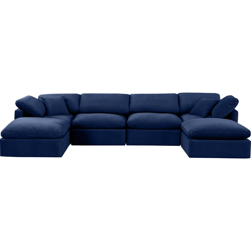 Diamond Modern Furniture Meridian Sectionals Stationary 147Navy-Sec6B IMAGE 4