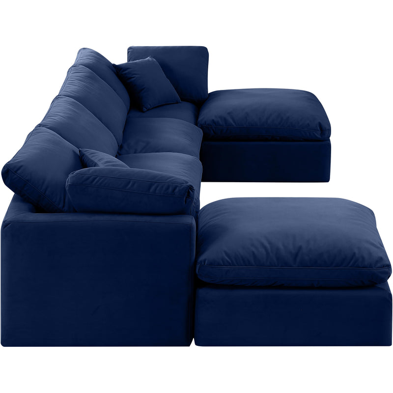 Diamond Modern Furniture Meridian Sectionals Stationary 147Navy-Sec6B IMAGE 5