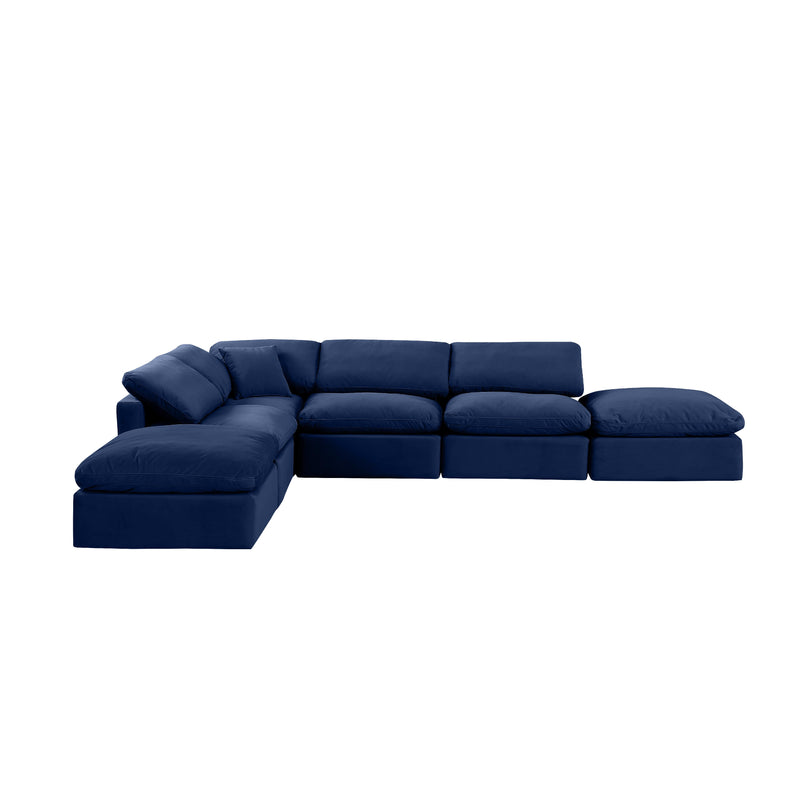 Diamond Modern Furniture Meridian Sectionals Stationary 147Navy-Sec6E IMAGE 4