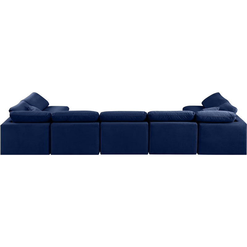 Diamond Modern Furniture Meridian Sectionals Stationary 147Navy-Sec7B IMAGE 3
