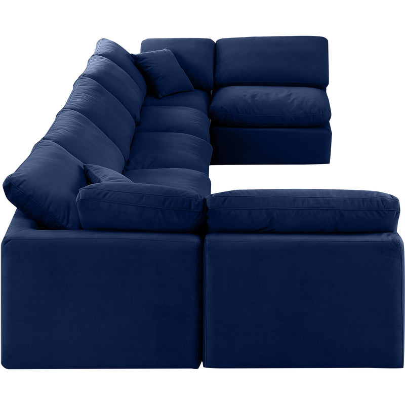 Diamond Modern Furniture Meridian Sectionals Stationary 147Navy-Sec7B IMAGE 5