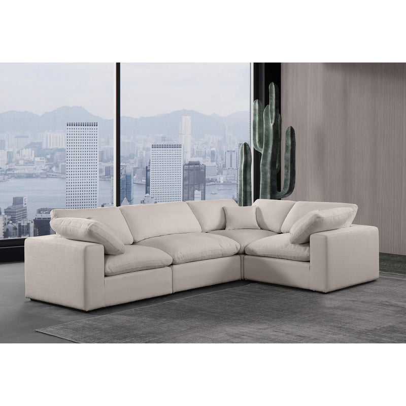 Diamond Modern Furniture Meridian Sectionals Stationary 187Beige-Sec4C IMAGE 2