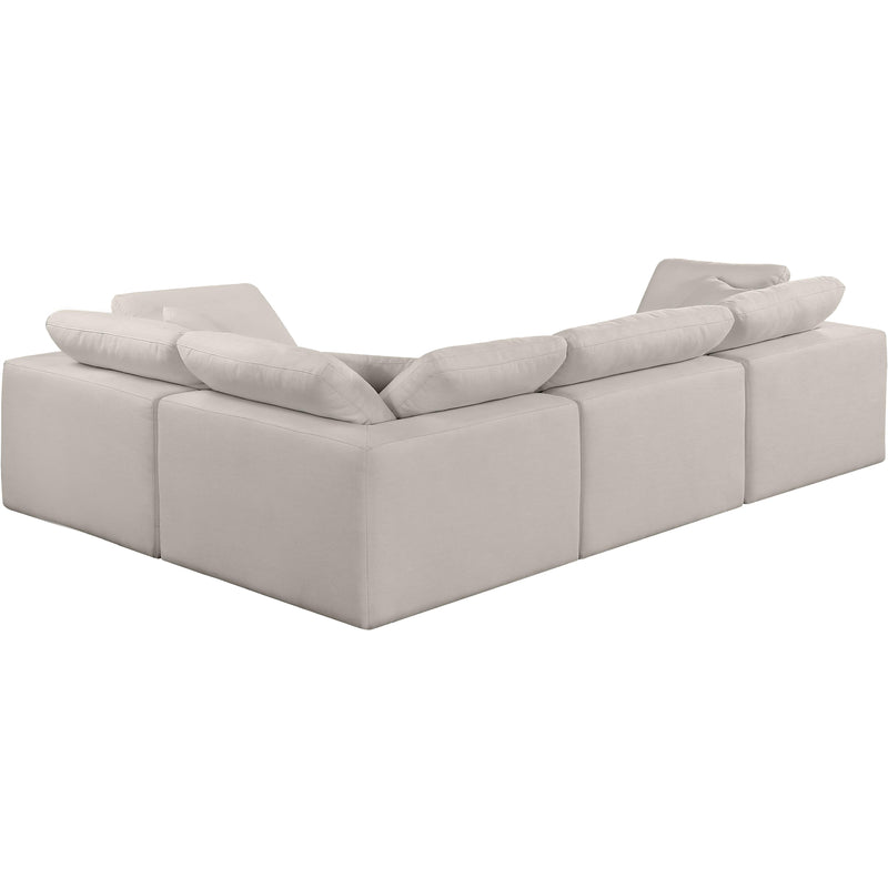 Diamond Modern Furniture Meridian Sectionals Stationary 187Beige-Sec4C IMAGE 3