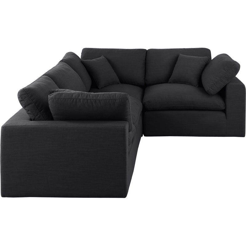 Diamond Modern Furniture Meridian Sectionals Stationary 187Black-Sec4C IMAGE 4