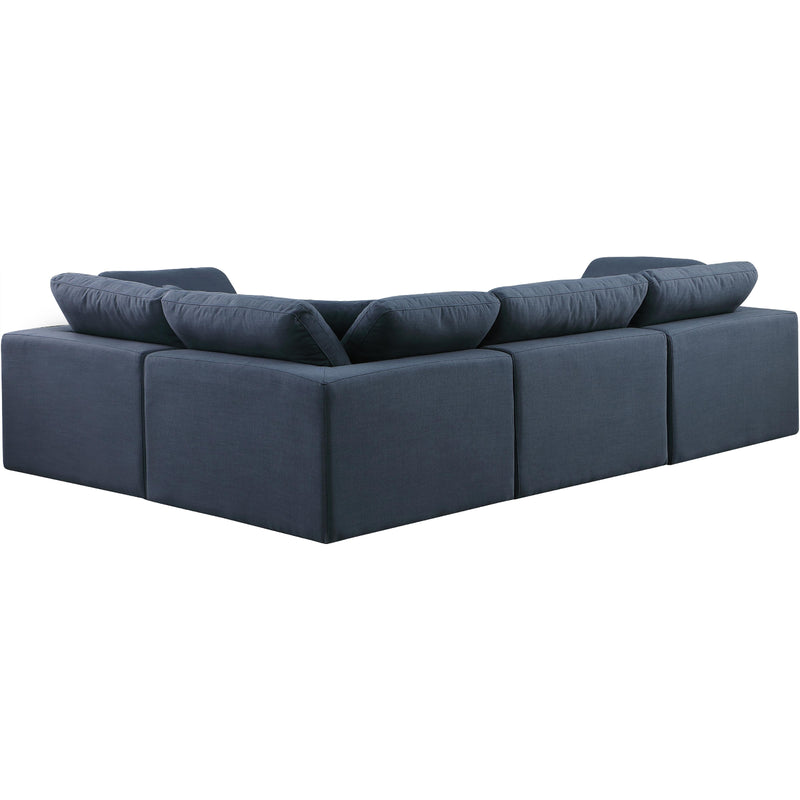 Diamond Modern Furniture Meridian Sectionals Stationary 187Navy-Sec4C IMAGE 3