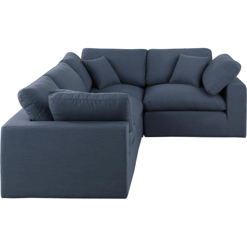 Diamond Modern Furniture Meridian Sectionals Stationary 187Navy-Sec4C IMAGE 4