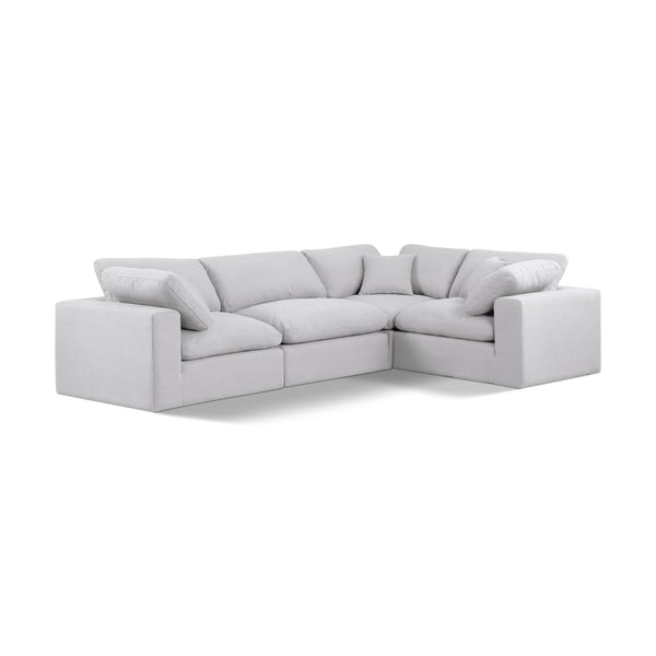 Diamond Modern Furniture Meridian Sectionals Stationary 187White-Sec4C IMAGE 1