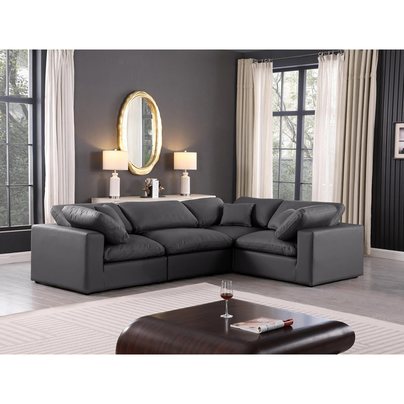 Diamond Modern Furniture Meridian Sectionals Stationary 188Black-Sec4C IMAGE 2