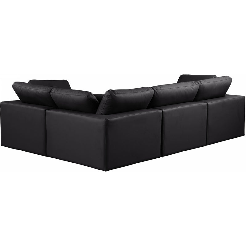 Diamond Modern Furniture Meridian Sectionals Stationary 188Black-Sec4C IMAGE 3