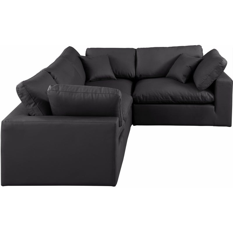 Diamond Modern Furniture Meridian Sectionals Stationary 188Black-Sec4C IMAGE 4