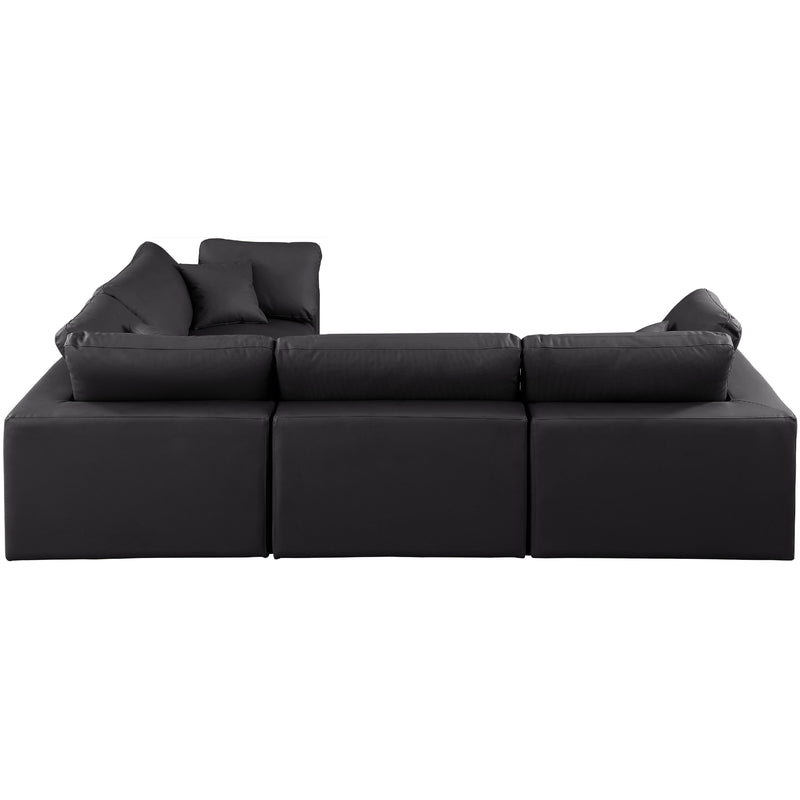 Diamond Modern Furniture Meridian Sectionals Stationary 188Black-Sec4C IMAGE 5