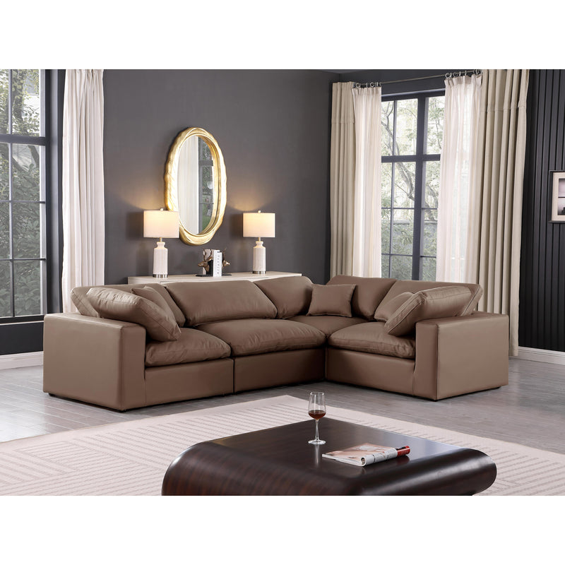 Diamond Modern Furniture Meridian Sectionals Stationary 188Brown-Sec4C IMAGE 2