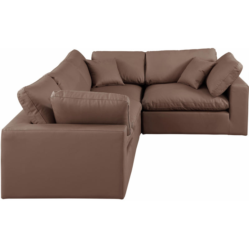 Diamond Modern Furniture Meridian Sectionals Stationary 188Brown-Sec4C IMAGE 4