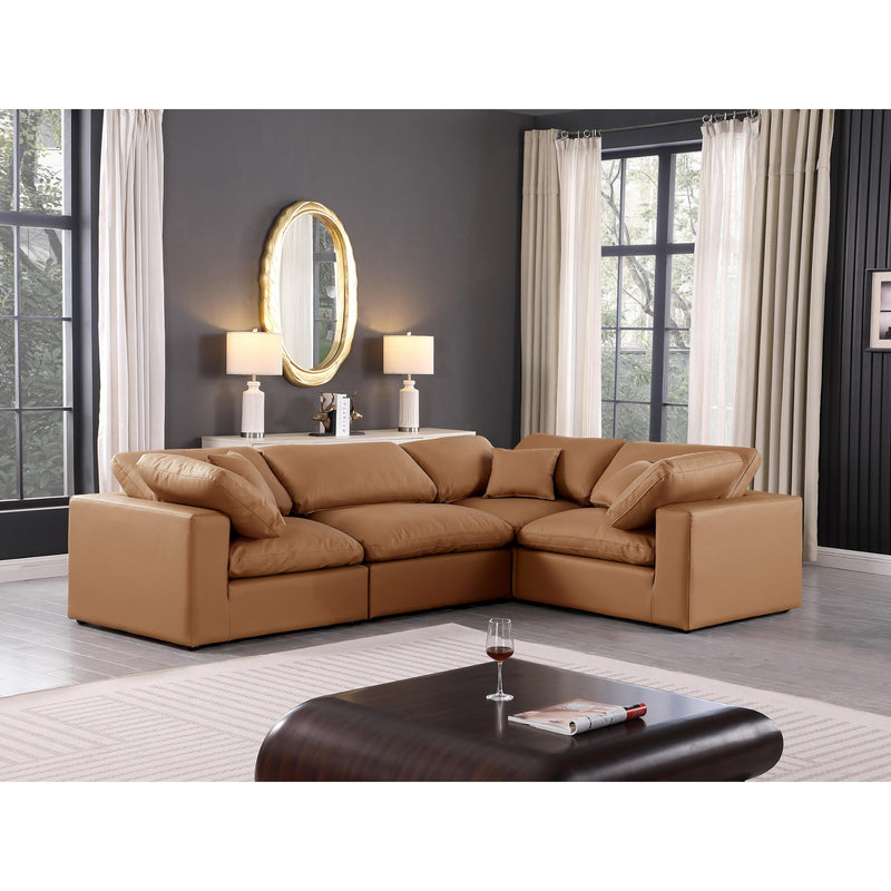 Diamond Modern Furniture Meridian Sectionals Stationary 188Cognac-Sec4C IMAGE 2