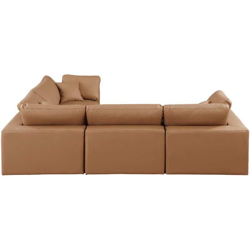 Diamond Modern Furniture Meridian Sectionals Stationary 188Cognac-Sec4C IMAGE 5