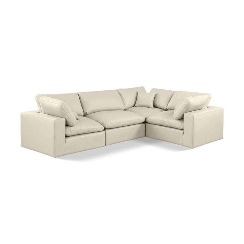 Diamond Modern Furniture Meridian Sectionals Stationary 188Cream-Sec4C IMAGE 1