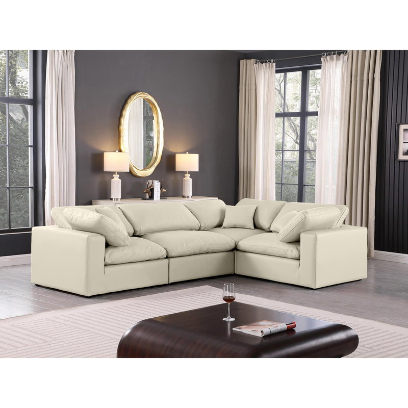 Diamond Modern Furniture Meridian Sectionals Stationary 188Cream-Sec4C IMAGE 2