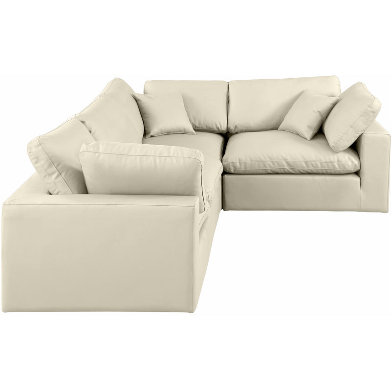 Diamond Modern Furniture Meridian Sectionals Stationary 188Cream-Sec4C IMAGE 4